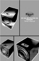 Klipsch RW-10D - Owners Manual 